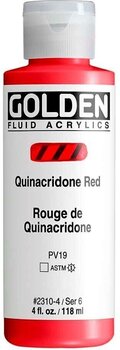 Acrylfarbe Golden Artist Colors Fluid Acrylfarbe Quinacridone Red 118 ml 1 stk - 1