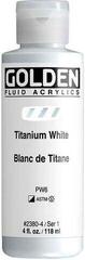 Acrylic Paint Golden Artist Colors Fluid Acrylic Paint Titanium White 118 ml 1 pc