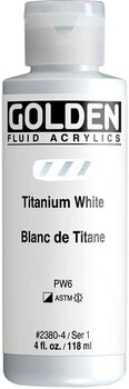 Acrylic Paint Golden Artist Colors Fluid Acrylic Paint Titanium White 118 ml 1 pc - 1
