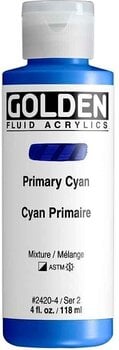 Pintura acrílica Golden Artist Colors Fluid Acrylic Paint Primary Cyan 118 ml 1 ud. - 1