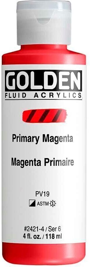 Acrylic Paint Golden Artist Colors Fluid Acrylic Paint Primary Magenta 118 ml 1 pc