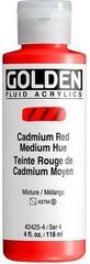 Acrylic Paint Golden Artist Colors Fluid Acrylic Paint Cadmium Red Medium Hue 118 ml 1 pc