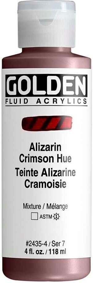 Akrylová barva Golden Artist Colors Fluid Akrylová barva Alizarin Crimson Hue 118 ml 1 ks