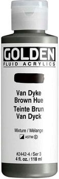 Akrylová barva Golden Artist Colors Fluid Akrylová barva Vandyke Brown Hue 118 ml 1 ks - 1