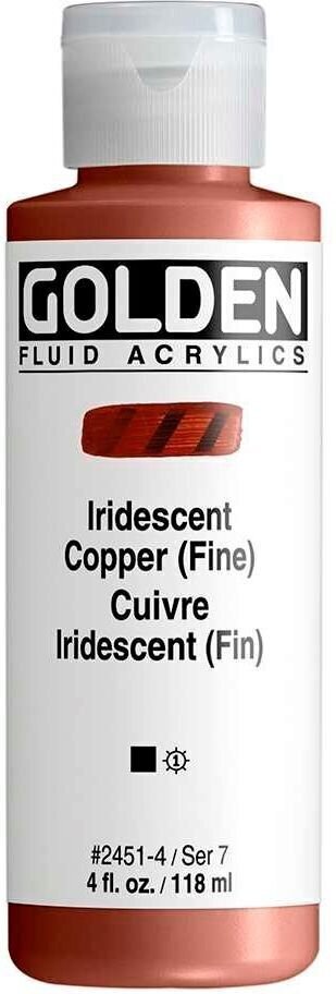 Akrylfärg Golden Artist Colors Fluid Akrylfärg Iridescent Copper (Fin) 118 ml 1 st