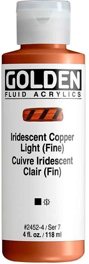 Acrylfarbe Golden Artist Colors Fluid Acrylfarbe Iridescent Copper Light (Fin) 118 ml 1 stk