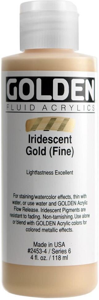 Acrylfarbe Golden Artist Colors Fluid Acrylfarbe Iridescent Gold (Fine) 118 ml 1 stk