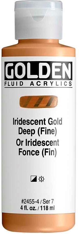 Akrylfärg Golden Artist Colors Fluid Akrylfärg Iridescent Gold Deep (Fin) 118 ml 1 st