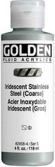 Acrylic Paint Golden Artist Colors Fluid Acrylic Paint Iridescent Stainless Steel (Coarse) 118 ml 1 pc