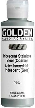 Peinture acrylique Golden Artist Colors Fluid Peinture acrylique Iridescent Stainless Steel (Coarse) 118 ml 1 pc - 1