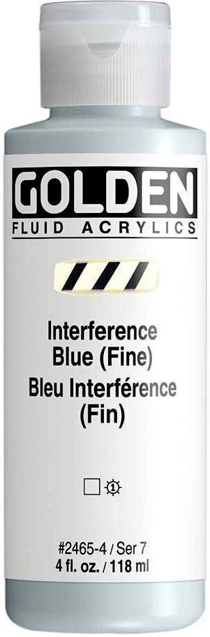 Akrylová barva Golden Artist Colors Fluid Akrylová barva Interference Blue (Fin) 118 ml 1 ks