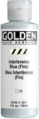 Acrylic Paint Golden Artist Colors Fluid Acrylic Paint Interference Blue (Fin) 118 ml 1 pc