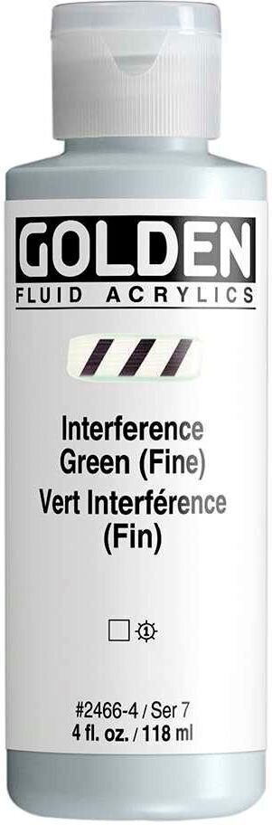 Acrylic Paint Golden Artist Colors Fluid Acrylic Paint Interference Green (Fin) 118 ml 1 pc
