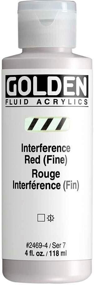 Acrylic Paint Golden Artist Colors Fluid Acrylic Paint Interference Red (Fin) 118 ml 1 pc