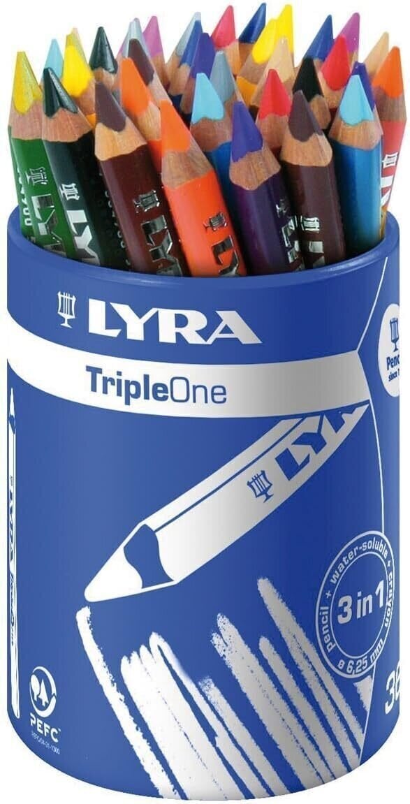 Colour Pencil Lyra Triple One Set of Coloured Pencils Mix 36 pcs