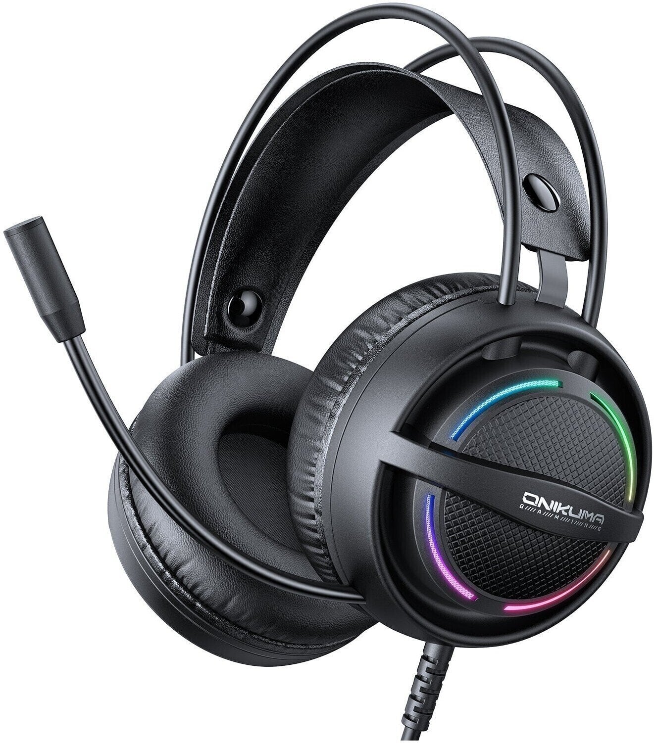 Pc-hoofdtelefoon Onikuma X88 RGB Wired Gaming Zwart Pc-hoofdtelefoon