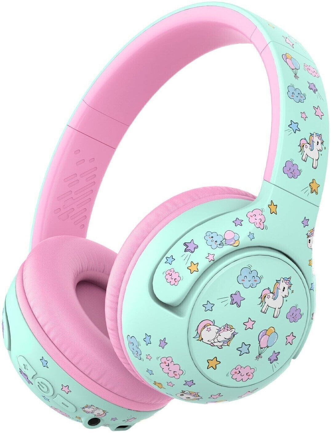 Hoofdtelefoons voor kinderen iClever BTH27 Toddler Bluetooth Built-in Microphone Green Hoofdtelefoons voor kinderen