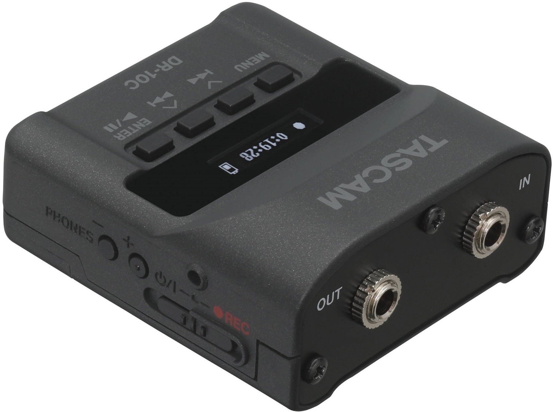 Bärbar digital inspelare Tascam DR-10CS Svart