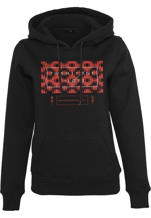 Hoodie Twenty One Pilots Ladies Judge Stripe Hoody Black S