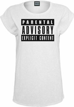 T-Shirt Parental Advisory T-Shirt Logo Female White 2XL - 1