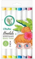 Filctollak Ohuhu Honolulu Alkoholos filctoll készlet Basic 6 db