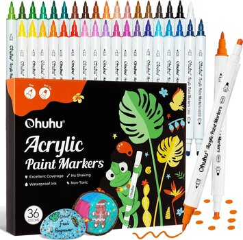 Rotulador Ohuhu Akaka Conjunto de marcadores acrílicos. Mezcla 36 piezas - 1