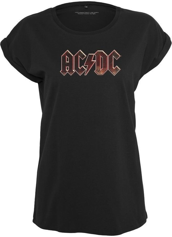 Camiseta de manga corta AC/DC Camiseta de manga corta Voltage Mujer Negro XS