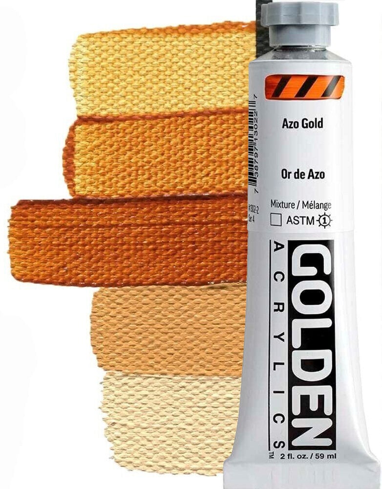 Akrylová barva Golden Artist Colors Heavy Body Akrylová barva Azo Gold 59 ml 1 ks