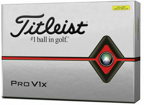 Golf žogice Titleist Pro V1x Yellow 2019 Dz - 1