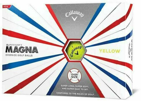 Palle da golf Callaway Supersoft Magna Golf Balls 19 Yellow 12 Pack - 1
