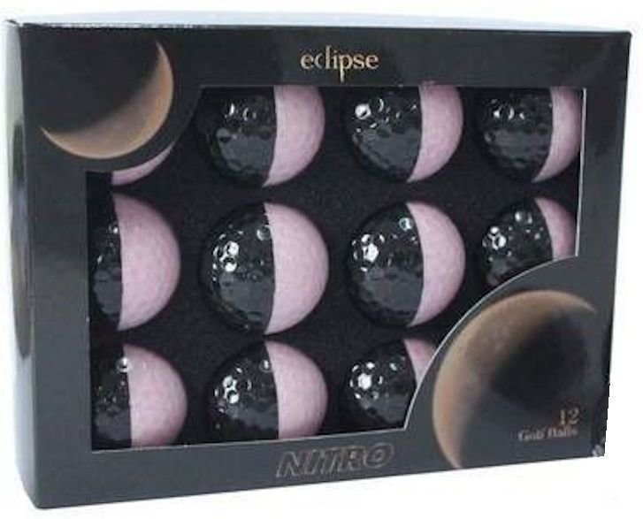 Piłka golfowa Nitro Eclipse Black/Pink