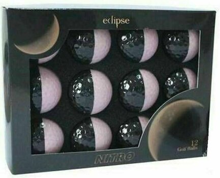 Piłka golfowa Nitro Eclipse Black/Pink - 1