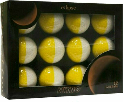 Μπάλες Γκολφ Nitro Eclipse White/Yellow - 1