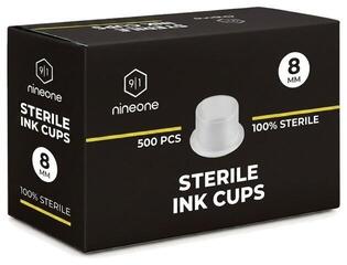 Витратні матеріали для тату Nineone Sterile Ковпачки для фарби 8 мм 500 pcs