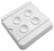 Витратні матеріали для тату Kwadron Plastic Ковпачки для фарби XS White 10 Шт.