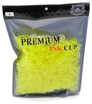 Витратні матеріали для тату Elite Premium Ковпачки для фарби 8 мм Yellow 1000 шт - 1