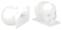 Tattoo-verbruiksmaterialen Saferly 3D Skull Inktcups 16 mm White 100 pcs
