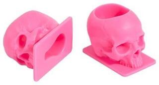 Tattoo-verbruiksmaterialen Saferly 3D Skull Inktcups 16 mm Pink 100 pcs