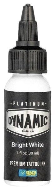Farby do tatuażu (zatwierdzone w UE) Dynamic Color Platinum Tusz do tatuażu 30 ml Bright White