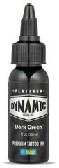 Farby do tatuażu (zatwierdzone w UE) Dynamic Color Platinum Tusz do tatuażu 30 ml Dark Green