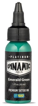 Farby do tatuażu (zatwierdzone w UE) Dynamic Color Platinum Tusz do tatuażu 30 ml Emerald Green - 1