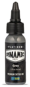 Farby do tatuażu (zatwierdzone w UE) Dynamic Color Platinum Tusz do tatuażu 30 ml Grey - 1