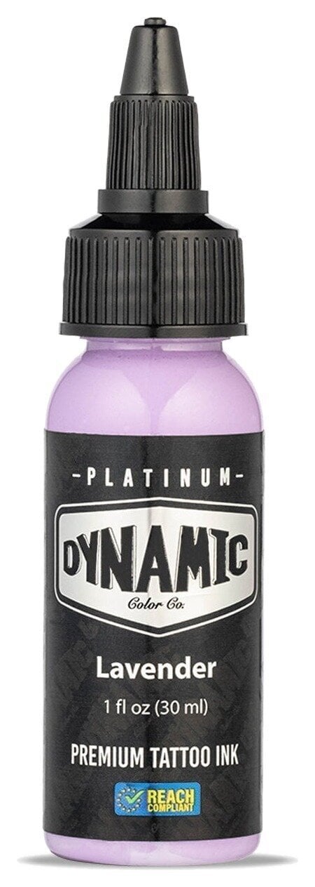 Farby do tatuażu (zatwierdzone w UE) Dynamic Color Platinum Tusz do tatuażu 30 ml Lavender