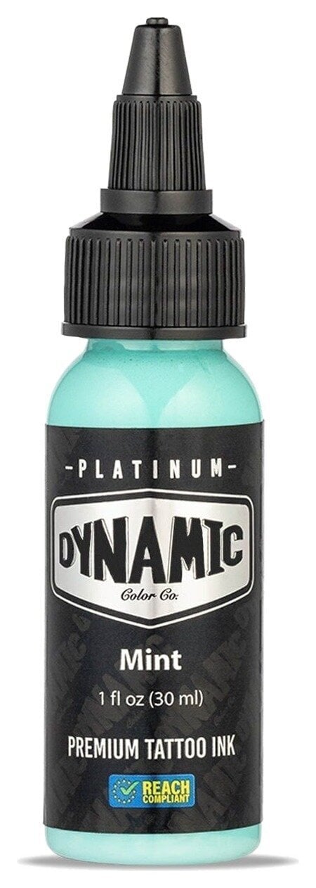 Farby do tatuażu (zatwierdzone w UE) Dynamic Color Platinum Tusz do tatuażu 30 ml Mint