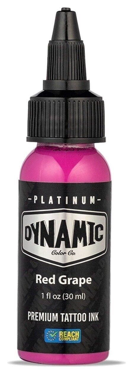 Farby do tatuażu (zatwierdzone w UE) Dynamic Color Platinum Tusz do tatuażu 30 ml Red Grape