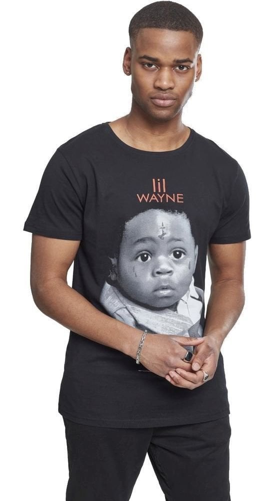 T-Shirt Lil Wayne T-Shirt Child Herren Black XS