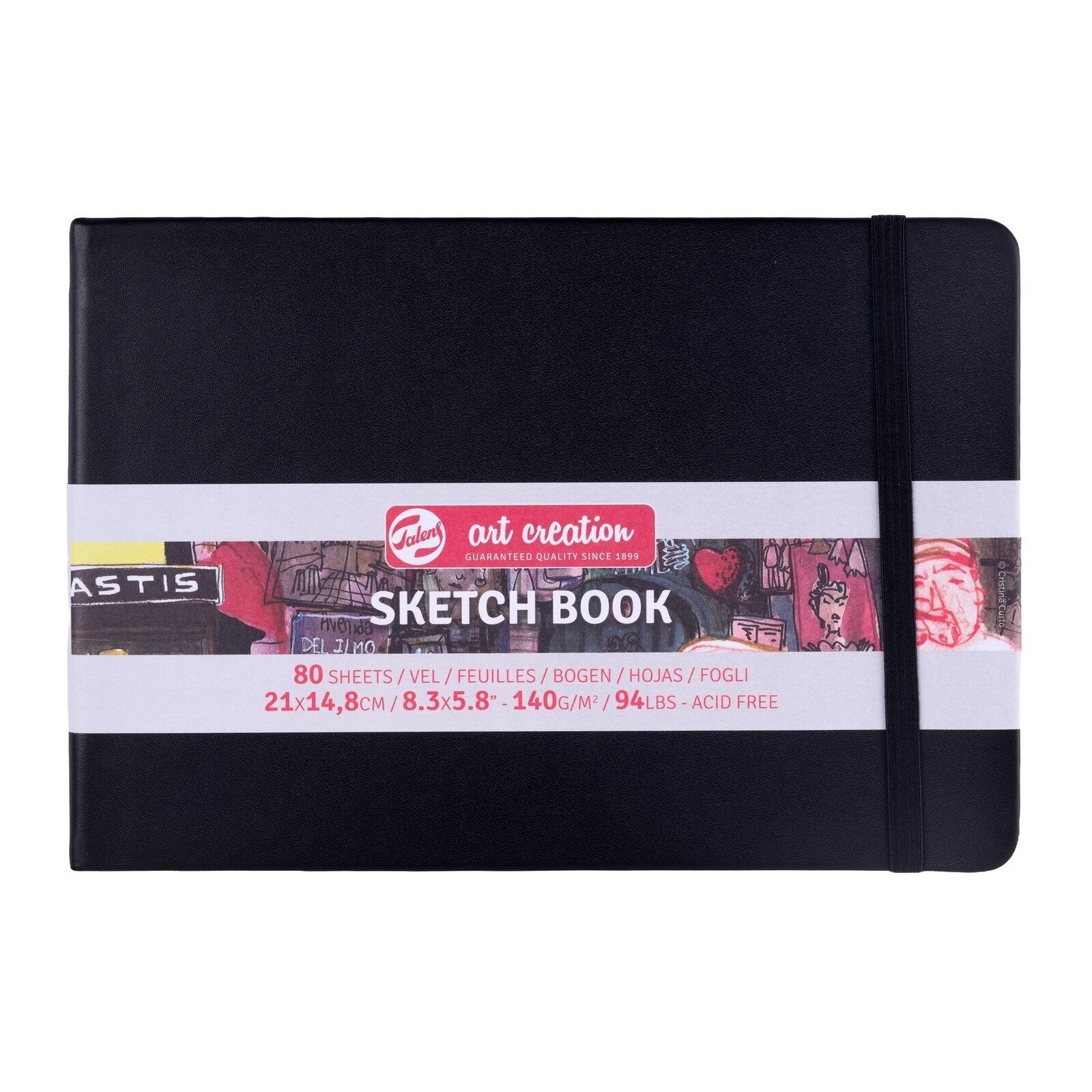 Sketchbook Talens Art Creation 9314005M Sketchbook 80 160 14,8 x 21 cm 140 g Black