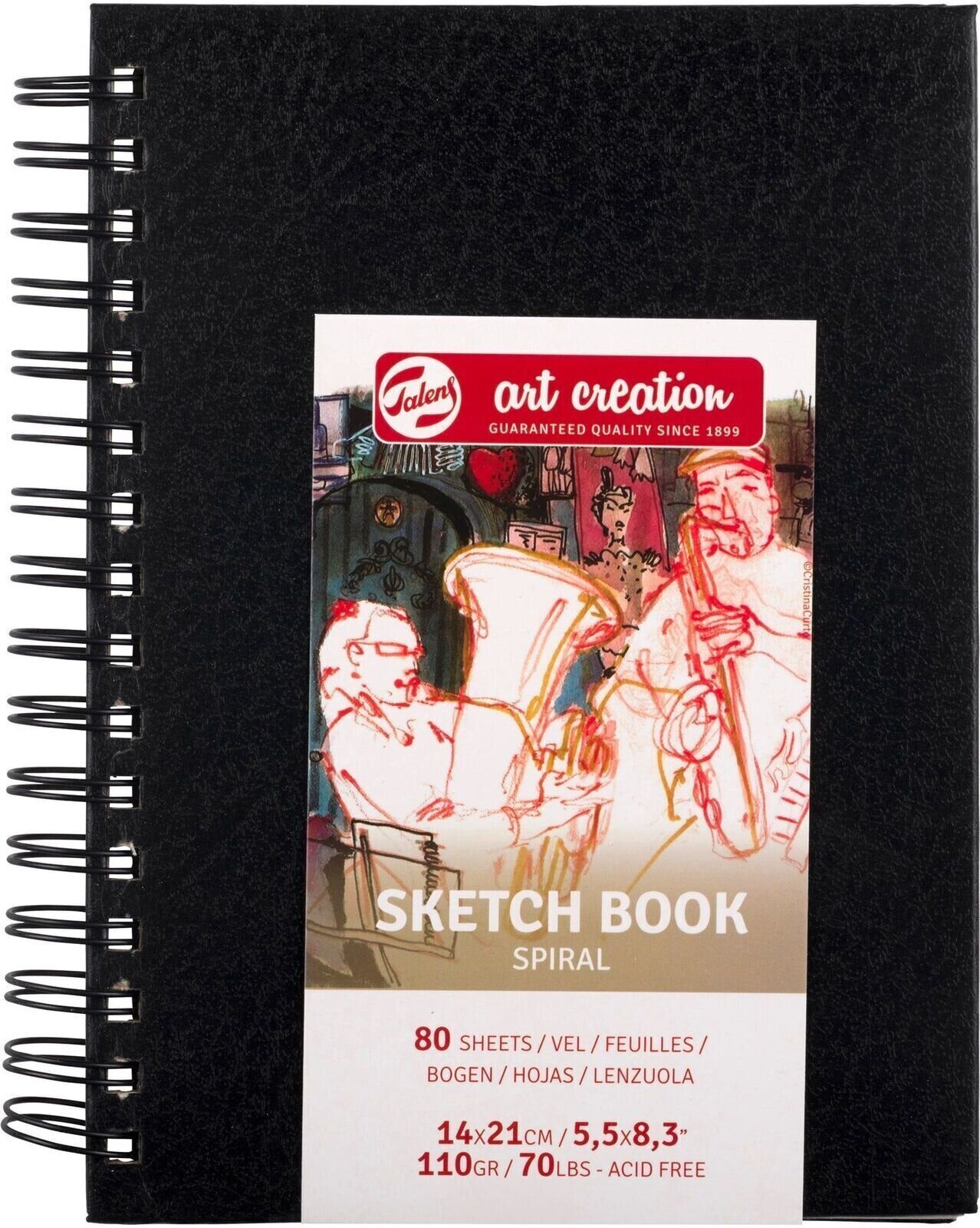 Skizzenbuch Talens Art Creation 9313142M Spiral Skizzenbuch 80 14 x 21 cm 110 g