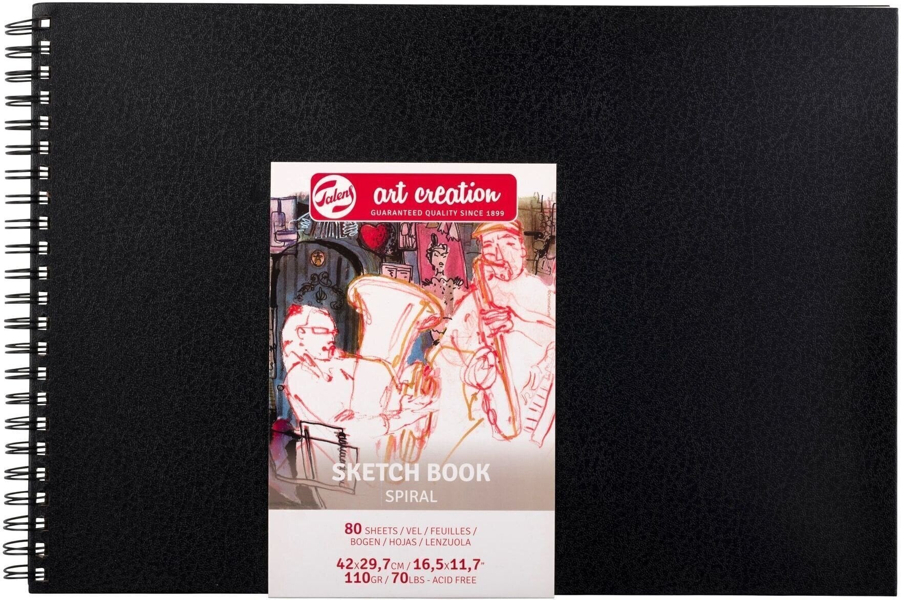 Sketchbook Talens Art Creation 9313422M Spiral  Skitsebog 80 42 x 30 cm 110 g