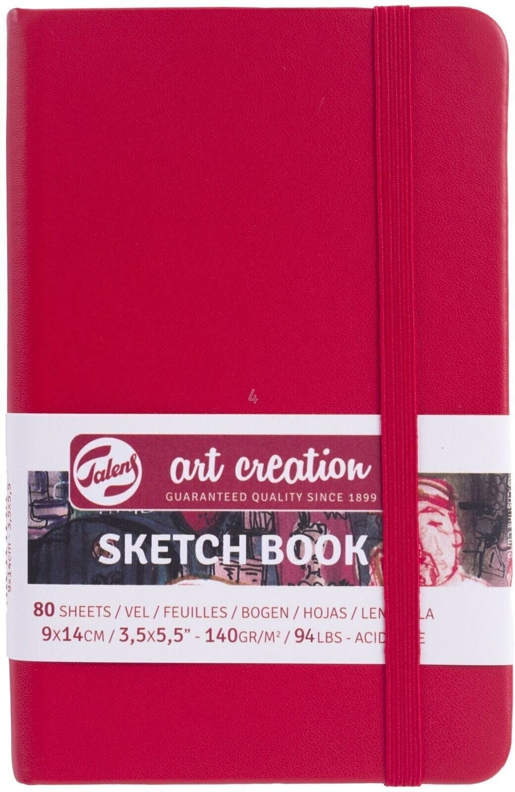 Eskizų knygelė Talens Art Creation 9314201M Eskizų knygelė 80 160 9 x 14 cm 140 g Red